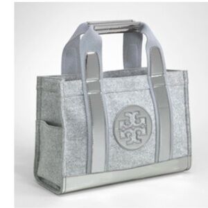 Tory Burch Gray Flannel Tote Bag